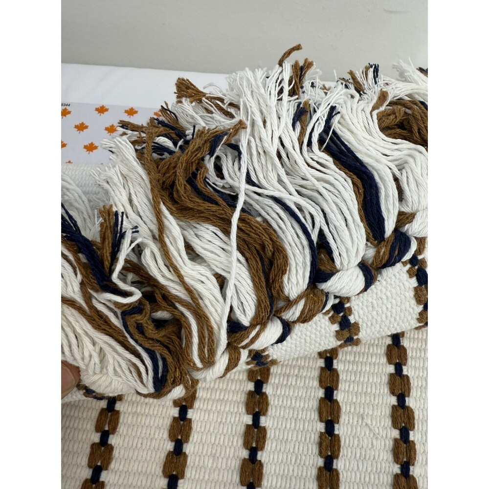 Farmhouse Table Runner Rustic Style Kitchen Deco 71x13 Crochet - Picture 8 of 11